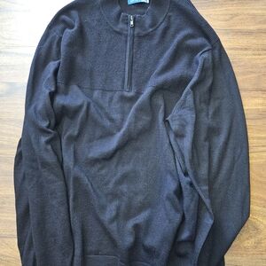 Apt. 9 Men's Charcoal Black Zip-Up Sweater